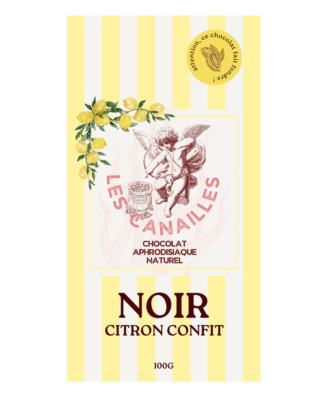 Chocolat noir- citron confit