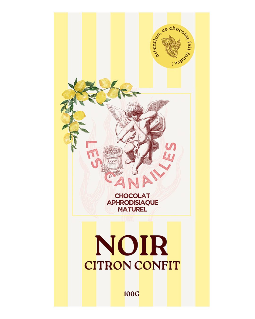 Chocolat noir- citron confit