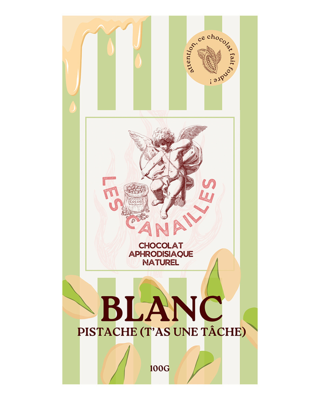 Chocolat blanc- pistache