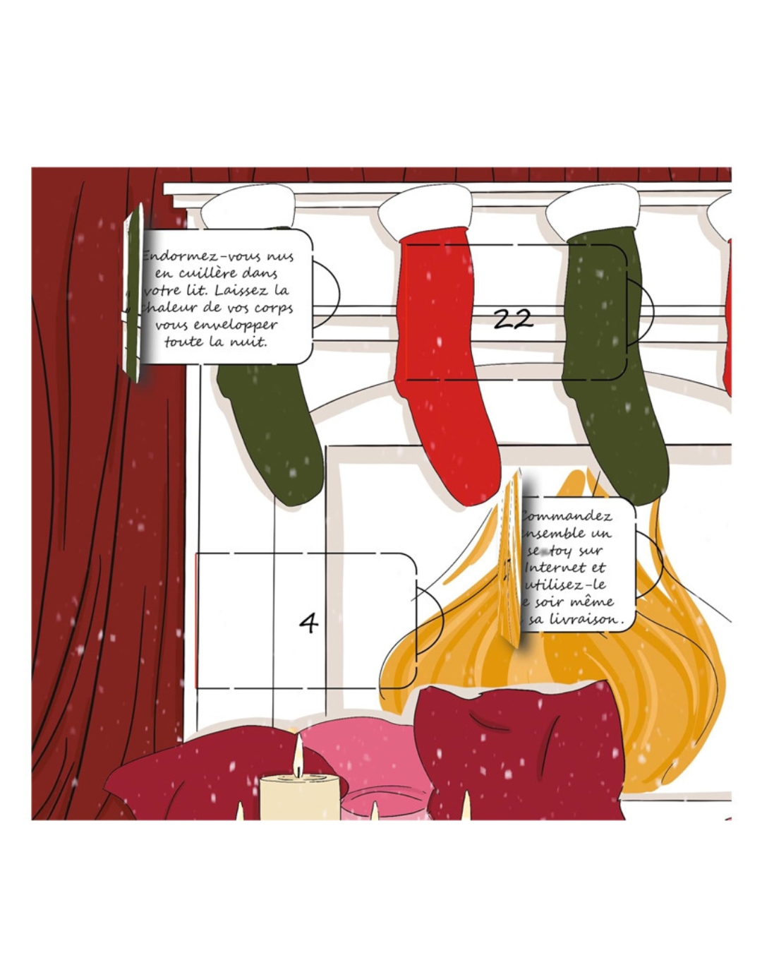 Calendrier de l'Avent défis spécial couple