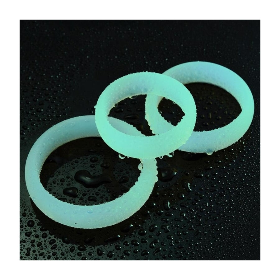 Lot de 3 Cockrings phosphorescents Lumiring