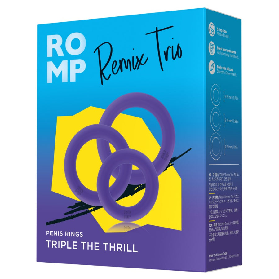 Lot de 3 cockring Remix Trio